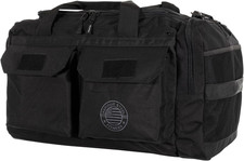 Heavy Duty 1000D Nylon Duffel Gym Bag (Mid BUD - Black)