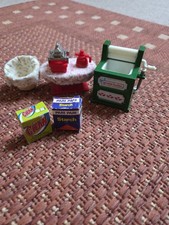 Sylvanian Families 1989 washing machine set. Iron and stand are metal