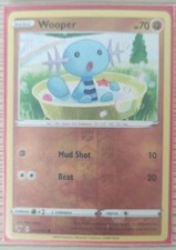 Pokemon TCG : Wooper #083/185, SWSH04: Vivid Voltage, Common, Reverse Holo Card