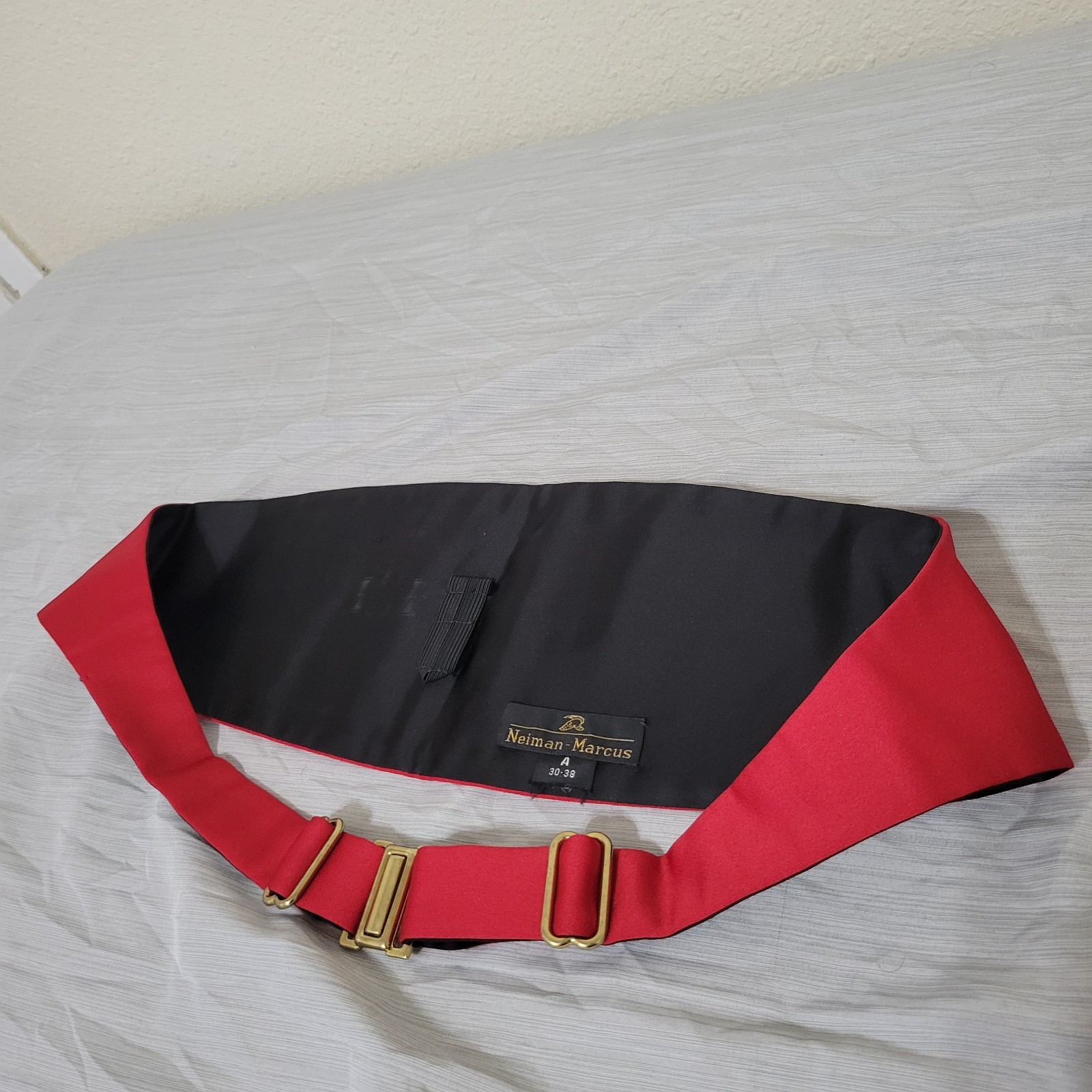 Neiman Marcus Red Cummerbund - image 3
