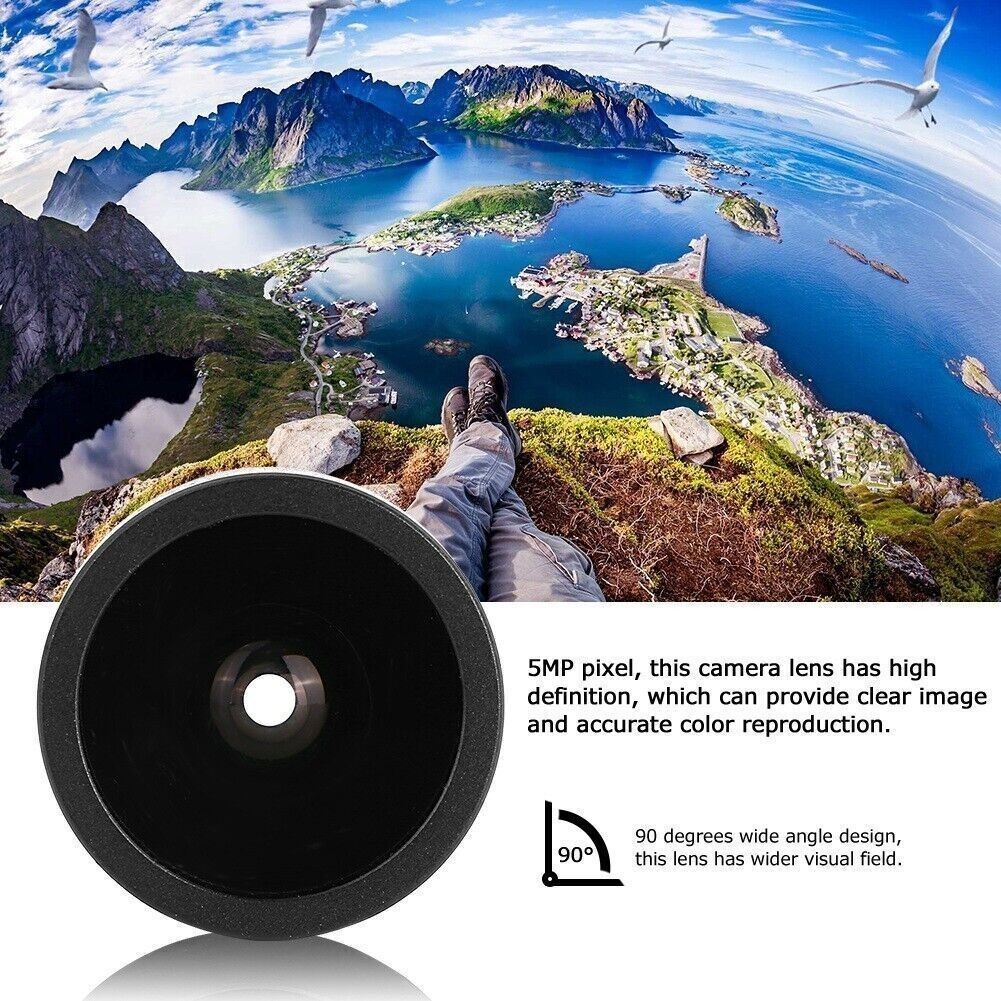 3.6mm Surveillance Security Camera CCTV Lens 90 Degree Wide 
