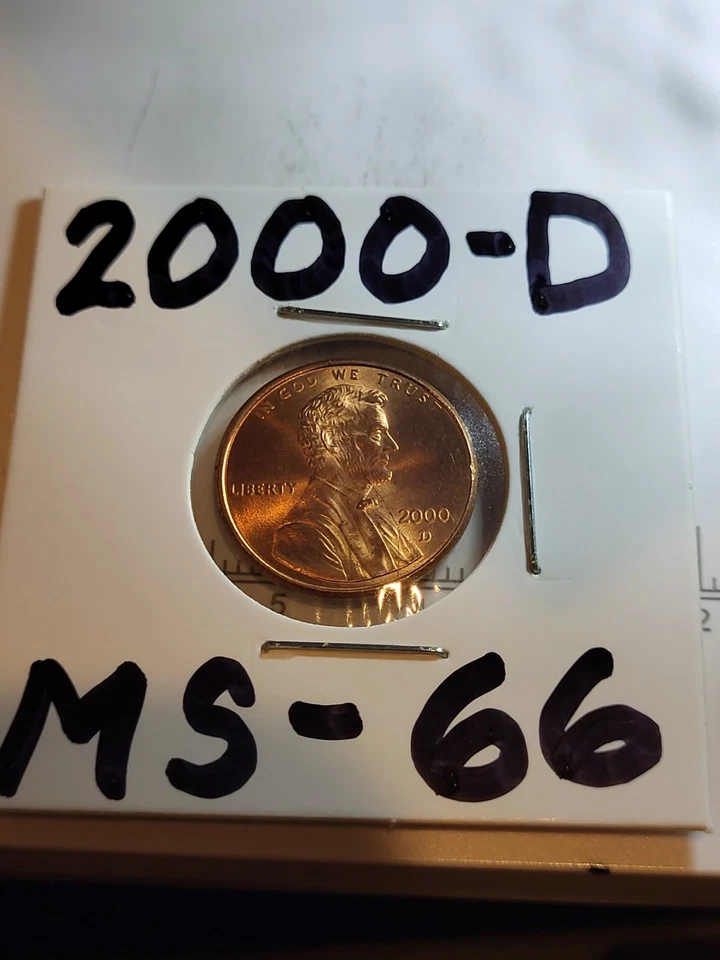 2000 D Lincoln Penny ddo Error DOUBLED  EAR! - Image 3 of 4