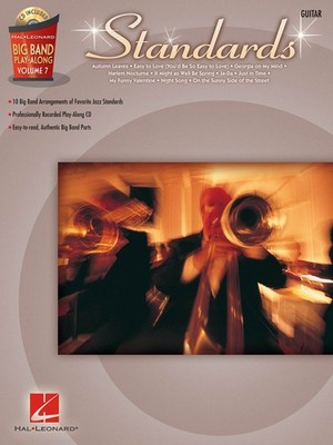 Standards Guitar Big Band Play-Along Vol 7 Sheet Music Hal Leonard Book CD
