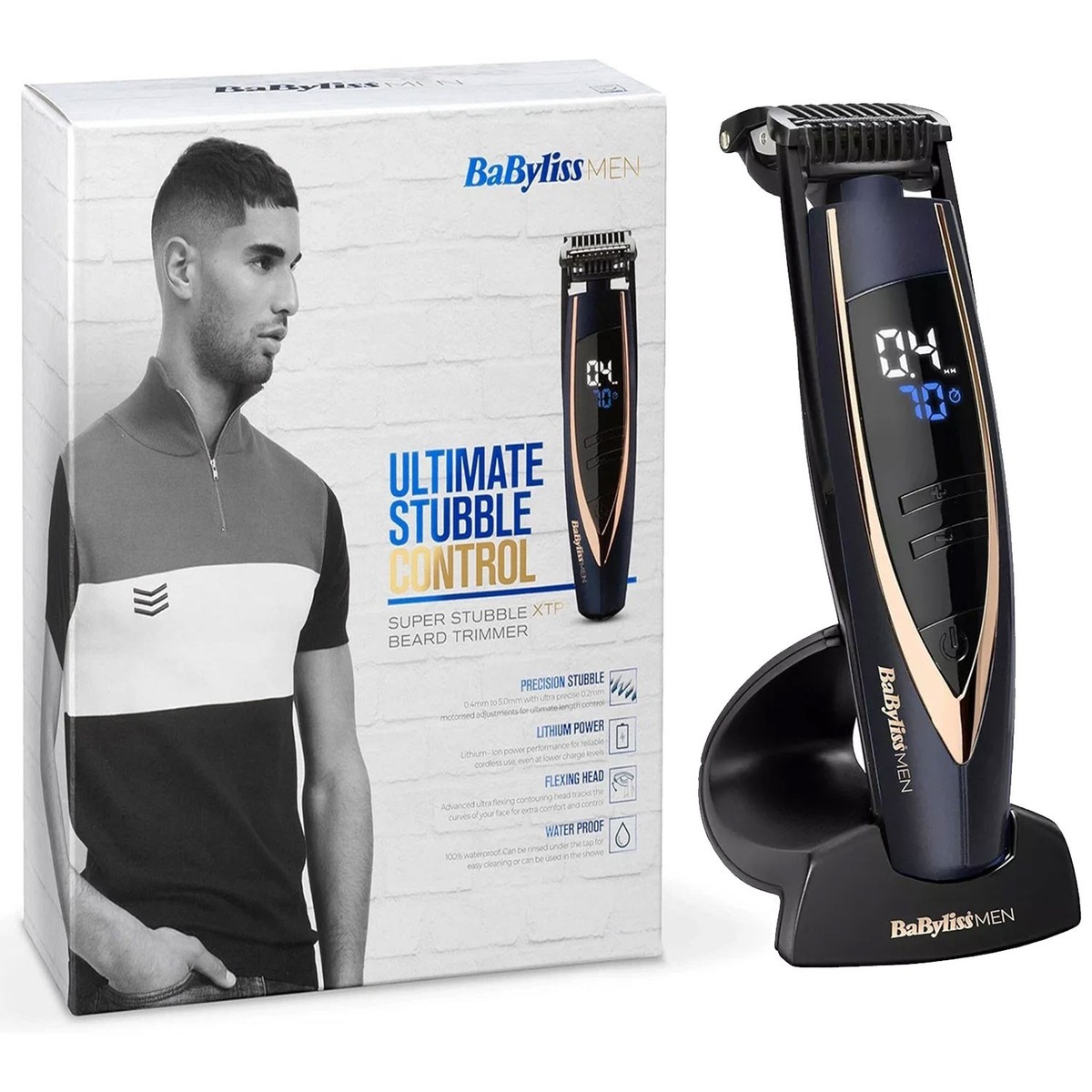 BaByliss Super Stubble XTP Beard Trimmer Cordless, Waterproof
