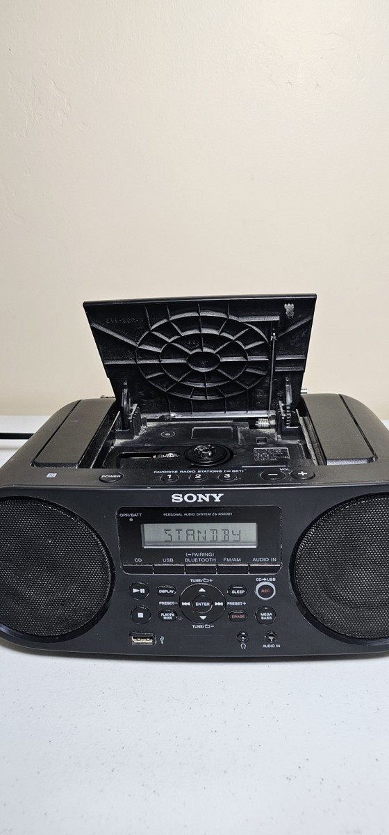 Sony ZS-RS60BT Boombox CD Player AM/FM Radio Bluetooth USB Aux