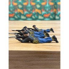 W Britain Prone Civil War Union Soldiers Cast Lead Figurines Pre-1966 set of 4