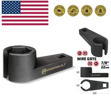 Extended  Offset Oxygen O2 Sensor Socket Wrench, 7/8 Inch, 22mm, Remove and I...