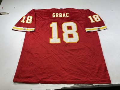 Vintage Champion Elvis Grbac Kansas City Chiefs #18 Football Jersey Men s 48
