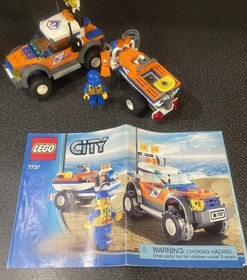 Lego City 7737 Coast Guard 4WD Jet Scooter Complete Minifigure Manual