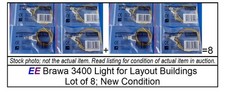 EE Brawa 3400 Light for Layout Buildings; Lot of 8; New Condition