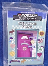 Rotozip EZ Cut Project Pattern Seasonal Welcome Signs Woodworking RZ101412 Uncut