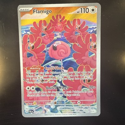Pokemon Flamigo 227/193 Illustration Rare Scarlet & Violet Paldea Evolved