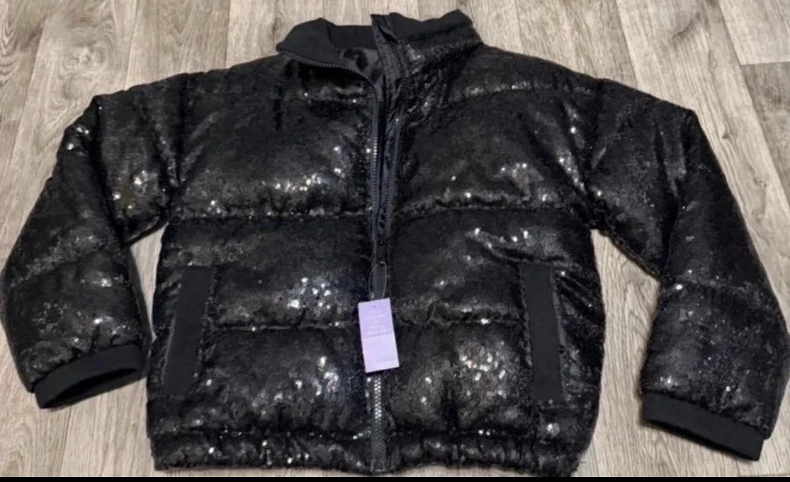 Simply Sage  Black Sequin NWT I Girl Size 9/10
