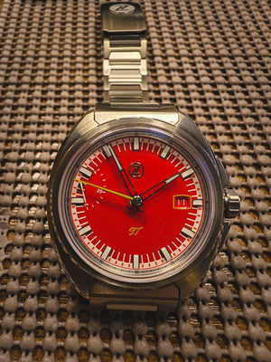 Brilliant Red 'Rosso' ZELOS GT 40mm Auto Paint Dial