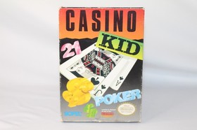 Casino Kid NES Nintendo Complete CIB Good Condition w/ RARE Poster! NICE!