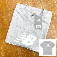 NEW Men New Balance Sport Essentials Logo T-Shirt ATHLETIC GREY MT41502AG