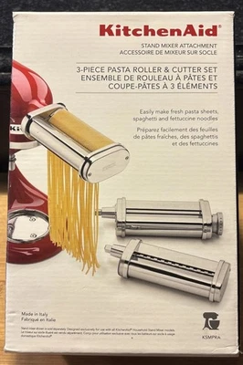 KitchenAid KSMPRA 3-Piece Pasta Roller Cutter Set. New Open Box - Image 1 of 4