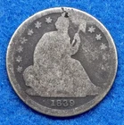 90% Silver 1839 Seated Liberty Dime