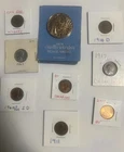 Lot Of Coins Wheat & Early Pennies Lg Peace 1978 Medal BU Coins
