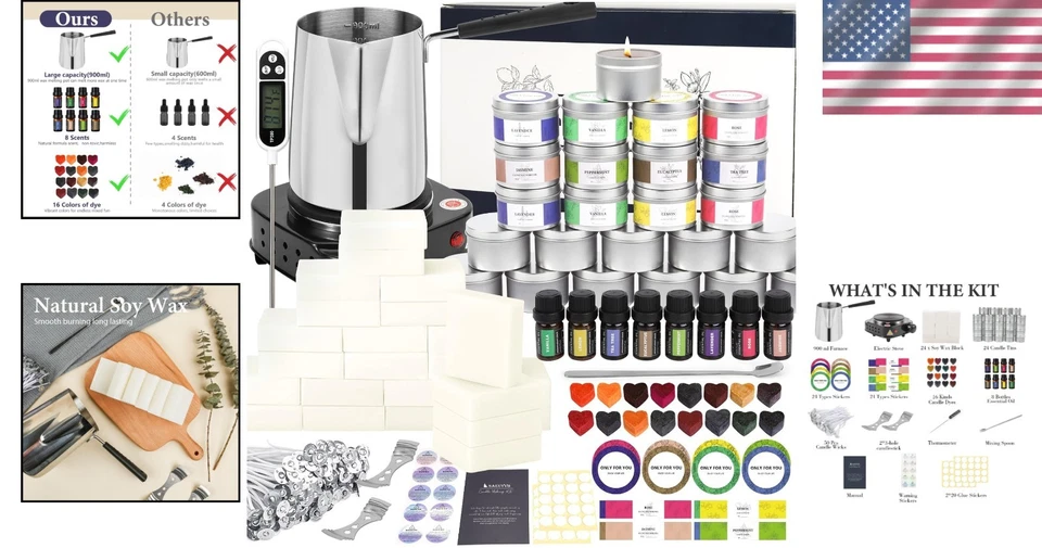 Easy Candle Making Set for Beginners - Image 2 of 4