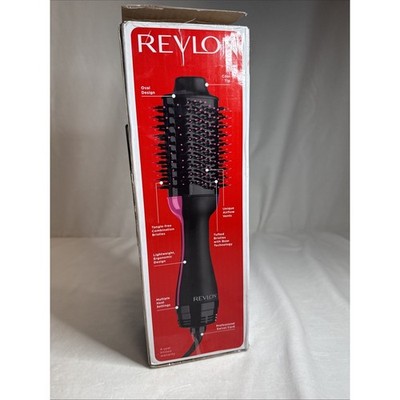 Revlon One-Step Volumizer Hair Dryer Hot Air Oval Brush, Black & Pink, RVDR5222