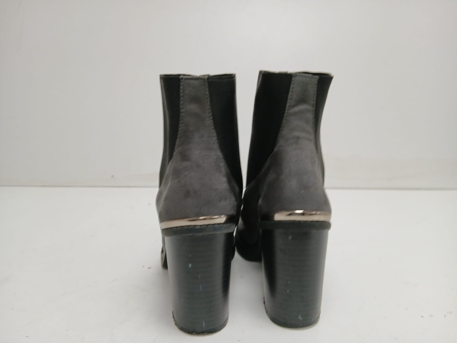 Atmosphere Ladies Grey Suede Ankle Pull On High Heel UK (5) EU (38) BOX 117 image 3