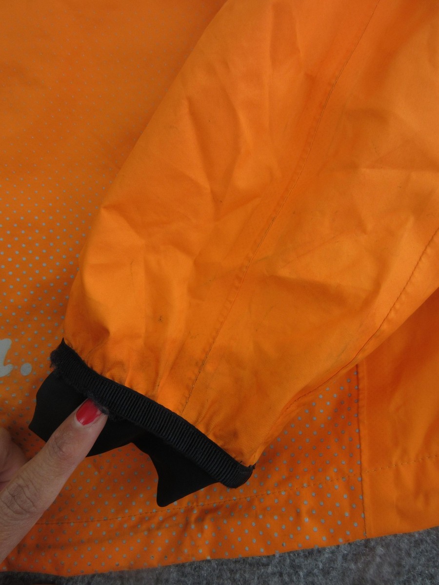 Rapha Commuter Cycling Jacket Mens Medium Orange Hooded Waterproof