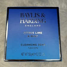 Image of Baylis & Harding Citrus Lime & Mint Cleansing Soap Bar 150g Brand New Shower Bar