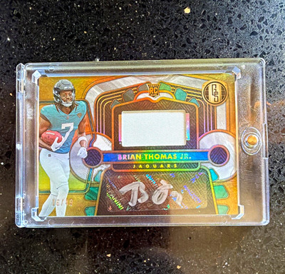 Panini 2024 Gold Standard Brian Thomas Jr. Jaguars RC Auto Patch #203 16/49