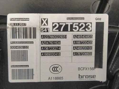 A12376600229051 Elevalunas Delantero Derecho para MERCEDES-BENZ CLASE GL 2211328 - Imagen 2 de 10