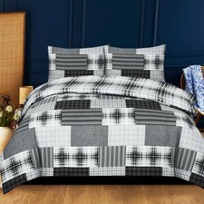 100% Rich Cotton Duvet Quilt Cover Bedding Set Double King & Super King Size