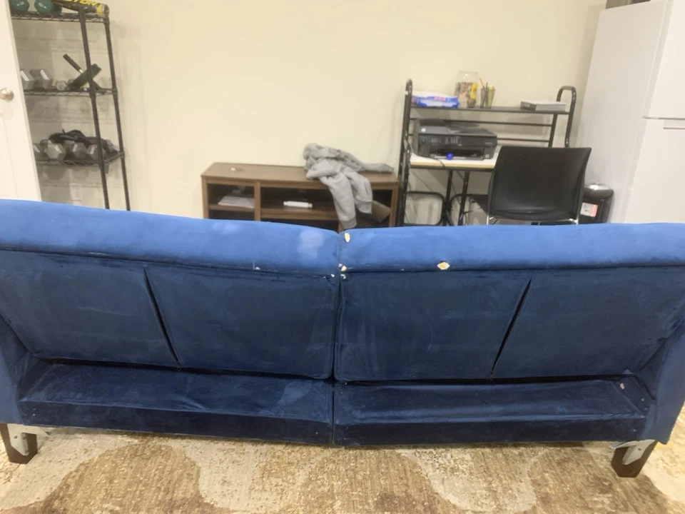 Синий диван футон - Изображение 3 из 4
