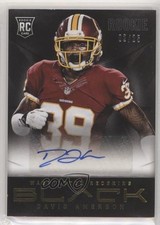 2013 Panini Black Rookie Gold Signatures 2/25 David Amerson #131 Auto 0c6