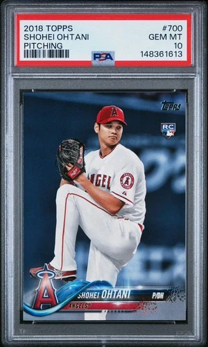 SHOHEI OHTANI 2018 TOPPS PITCHING ROOKIE RC #700 PSA 10 GEM MINT