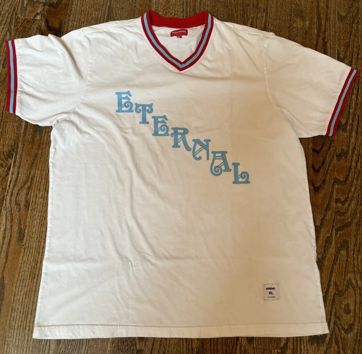 T shirt à encolure ras du cou Supreme Eternal V blanc/rare/XL