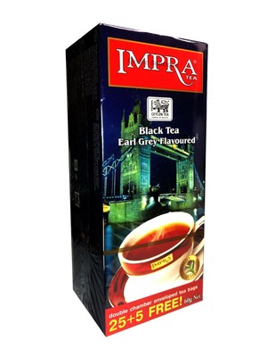 Чай impra бергамот ароматиз.черный чай 2г*25 пак.+5 в подарок (4791021002192)