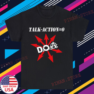 DOA D.O.A. Talk Action Men's Black T-Shirt Size S-5XL
