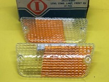 Datsun 620 Pickup 1973-79 Front Turn Signal Light Lens Set Reproduction NOS