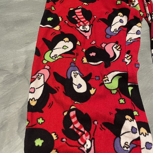 Girl’s Justice Penguin Fleece Pajama Sleep Lounge Pants Size 14 - Picture 3 of 5