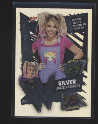 2021 Topps WWE Slam Attax Alexa Bliss Silver Limited Edition #LE4S