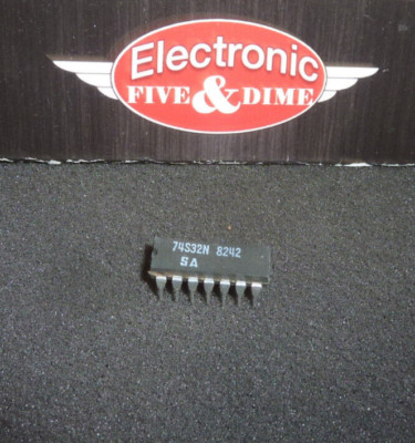 74S32N Signetics OR Gate, S Series, 4-Func, 2-Input, TTL, PDIP14  IC
