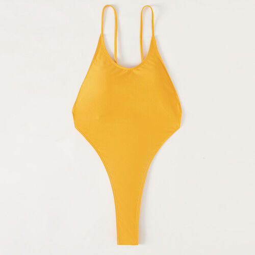 Womens String Back One Piece Swimsuit Sexy Thong Swimwear Monokini Bathing Suits - Picture 24 of 46