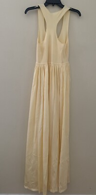 zimmermann harmony metallic tank dress Zimmermann Harmony Metallic Tank Dress in Lemon