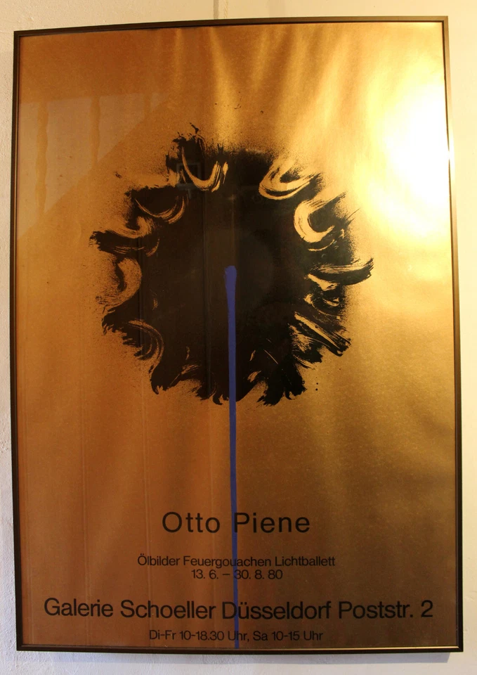 OTTO PIENE - Siebdruck/ Ausstellungsplakat Galerie Schoeller Düsseldorf 1980. - Bild 2 von 4
