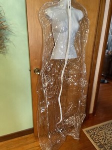 Clear Plastic Garments Prom Bridal Evening Gown Dress Cover Storage Bag Gusset