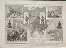 1900 LARGE ANTIQUE PRINT SIR ROBERT HART ~ ROMAN CIVILISATION INVASION OF EUROPE