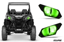 UTV Headlight Eye Graphic Decal for Can-Am Maverick X3 Sport Eclipse Green