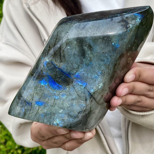 2.94LB Natural colorful elongated stone Madagascar polished crystal healing - 第 13/16 張圖片
