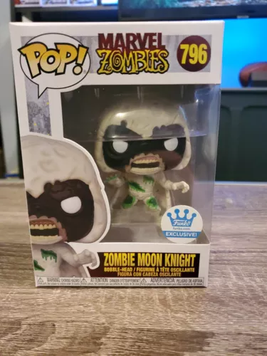 Funko Pop Marvel Zombies Moon Knight #796 Funko Shop Exclusivo CON PROTECTOR
