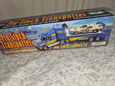 2000 Sunoco Pro-Stock Transporter W/ Stock Car Diecast Truck NEW In Box